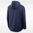 Chamarra Nike Therma-FIT de la MLB con gorro y cierre completo para hombre de Houston Astros Authentic Collection