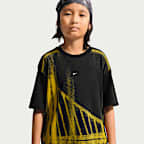 Playera de manga corta para niños talla grande Golden State Warriors Nike Edge 26