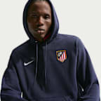 Felpa pullover da calcio in French Terry con cappuccio Nike Atlético de Madrid Club da uomo – Terza