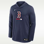 Boston Red Sox Authentic Collection Men's Nike Dri-FIT MLB Long-Sleeve Hooded Top
