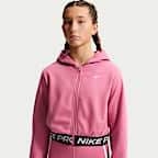 Nike Pro Fleece Big Kids' (Girls') Dri-FIT Full-Zip Hoodie
