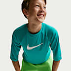 Nike Swim Hydroguard Essential Big Kids' (Boys') Dri-FIT UV Short Sleeve Top