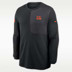 Cincinnati Bengals Sideline Coach Men's Nike Dri-FIT NFL Long-Sleeve Top