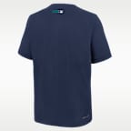 Seattle Mariners Authentic Collection Men's Nike Dri-FIT MLB 1/4-Zip Short-Sleeve Windshirt