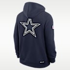 Dallas Cowboys Utility Player Sideline Men's Nike Dri-FIT NFL Full-Zip Hoodie