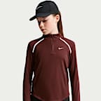 Nike Tempo Dri-FIT Uzun Kollu Yarım Fermuarlı Genç Çocuk (Kız) Üstü