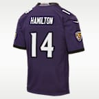 Kyle Hamilton Baltimore Ravens Big Kids' Game Jersey