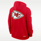 Kansas City Chiefs Utility Player Sideline Men's Nike Dri-FIT NFL Full-Zip Hoodie
