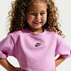 Conjunto de falda de dos piezas Tech Fleece para niños talla pequeña Nike