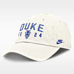 Duke Natural Club Men's Nike College Adjustable Hat