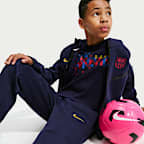 F.C. Barcelona Tech Fleece Older Kids' (Boys') Nike Football Pants
