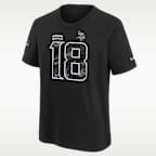 Playera Nike de la NFL para niños talla grande Justin Jefferson Minnesota Vikings Salute to Service