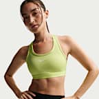 สปอร์ตบราผู้หญิงเสริมฟองน้ำ Nike Swoosh Medium Support