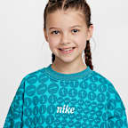Nike Sportswear Club Fleece Big Kids' (Girls') Oversized Crew-Neck Sweatshirt