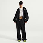 Nike Studio Fleece Heavyweight Women's Oversized High-Waisted Pleated Open-Hem Pants