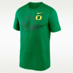 Oregon Campus Legend Shadow Logo Men's Nike Dri-FIT College T-Shirt