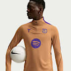 Haut d'entraînement de foot en maille Kobe Dri-FIT FC Barcelona Strike Extérieur pour homme