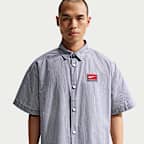 Nike Life Men's Short-Sleeve Button-Down Top