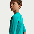 Nike Swim Hydroguard Essential Big Kids' (Boys') Dri-FIT UV Short Sleeve Top