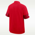 Kansas City Chiefs Sideline Coach Men's Nike NFL 1/2-Zip Short-Sleeve Jacket