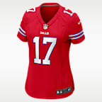 Camiseta de futbol americano Game para mujer NFL Buffalo Bills (Josh Allen)