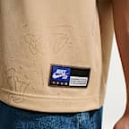 나이키 SB 자카드 스케이트보딩 저지 탑