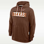 Sudadera con gorro sin cierre universitaria Nike Dri-FIT para hombre Texas 2026 Military Appreciation Standard Issue