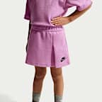 Conjunto de falda de dos piezas Tech Fleece para niños talla pequeña Nike