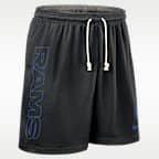 Shorts Nike Dri-FIT de la NFL para hombre Los Angeles Rams Sideline Reversible