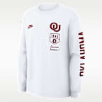 Playera de manga larga universitaria Nike para hombre Oklahoma Legacy