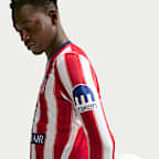 Jersey de futbol de manga larga Nike Dri-FIT Replica del Club Atlético de Madrid local 2026/27 Stadium para hombre