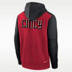 Cincinnati Reds Authentic Collection City Connect Men's Nike Therma MLB Pullover Hoodie