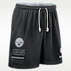 Shorts Nike Dri-FIT de la NFL para hombre Pittsburgh Steelers Sideline Reversible