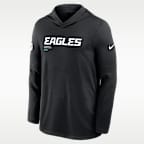 Philadelphia Eagles Pure Fury Sideline Men's Nike Dri-FIT NFL Long-Sleeve Hooded Top