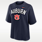Auburn Arch Over Logo Boxy Women's Nike College T-Shirt