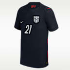 Timothy Weah USMNT 2026 Match Away Big Kids' Nike Dri-FIT ADV Soccer Jersey