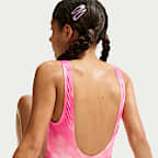 Traje de baño de una pieza con espalda en forma de U para niña talla grande Nike Swim