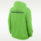 Seattle Seahawks Initial Home Sideline Men's Nike Dri-FIT NFL Pullover Hoodie