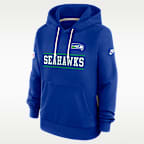 Seattle Seahawks Sideline Standard Issue Alt Women's Nike Dri-FIT NFL Pullover Hoodie