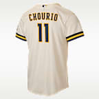 Jackson Chourio Milwaukee Brewers Big Kids' Nike MLB Stadium Home Jersey