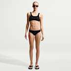Parte inferior del bikini tipo hipster con textura Shoreline para mujer Nike Swim