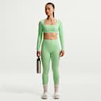 Nike Zenvy Women's High-Waisted Full-Length Leggings with No Front Seam