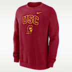 Sudadera de cuello redondo sin cierre universitaria Nike para hombre USC Arch