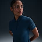 Polo de golf de manga corta Dri-FIT para mujer Nike Victory