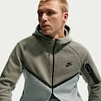 Chamarra Windrunner de tejido Fleece de cierre completo para hombre Nike Tech