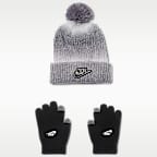 Ensemble deux pièces avec bonnet à pompon Gradient Peak Nike pour pré-ado