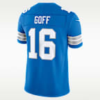 Jersey Nike Dri-FIT de la NFL Limited para hombre Jared Goff Detroit Lions