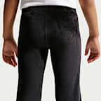Conjunto de 2 piezas de leggings de tejido velour acampanados para niños talla pequeña Nike
