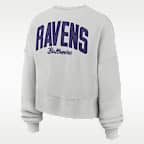 Baltimore Ravens Primetime Phoenix Women's Nike NFL Oversized Pullover Crew