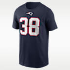 Rhamondre Stevenson New England Patriots Men's Nike NFL T-Shirt